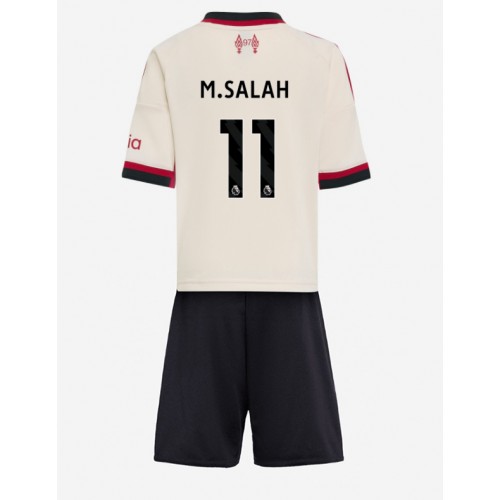 Fotbalové Dres Liverpool Mohamed Salah #11 Dětské Venkovní 2025-26 Krátký Rukáv (+ trenýrky)